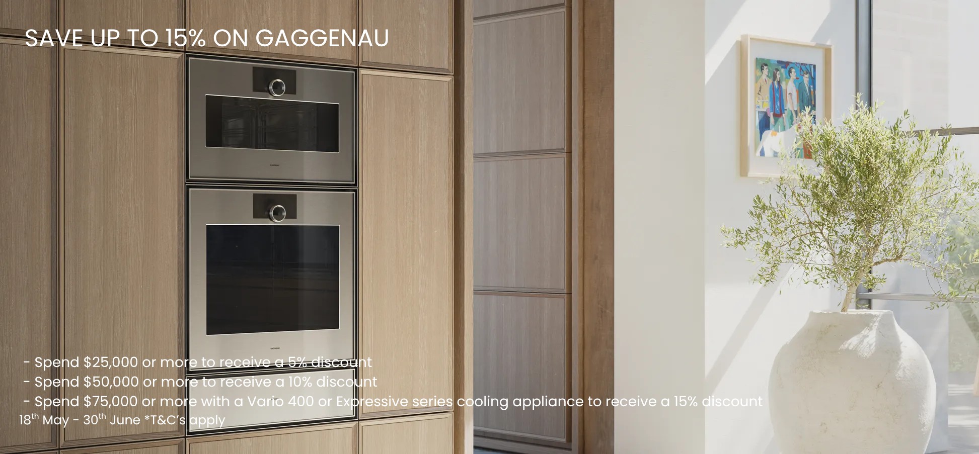 SAVE UP TO 15 ON GAGGENAU 2